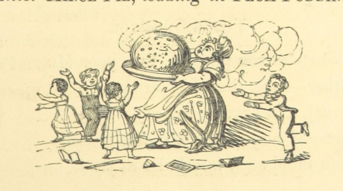 Image taken from page 23 of 'Recollections of Old Christmas: a masque. Performed at Grimston. [By Thomas C. Croker.]' Courtesy of the British Library. 