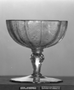 Sweetmeat Glass. 1750, Bohemian. Glass. via www.metmuseum.org