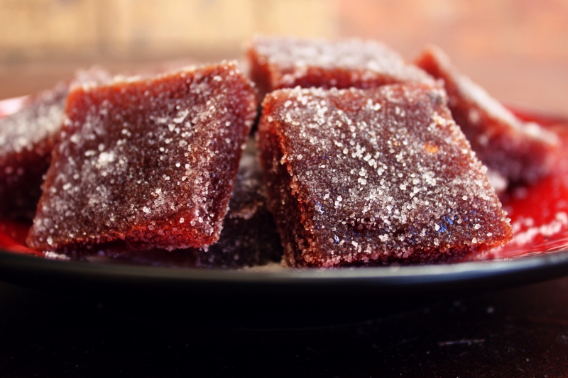 Squares of Quince Paste (these were a little too big given the sweetness of the paste)