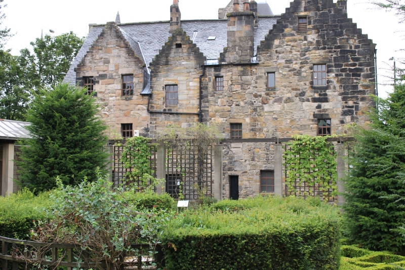 The back of Provand's Lordship and part of the herb garden which would have provided medicinal herbs for the hospital across the road.